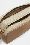Fabric Splice Camera Bag  Caramel  hi-res