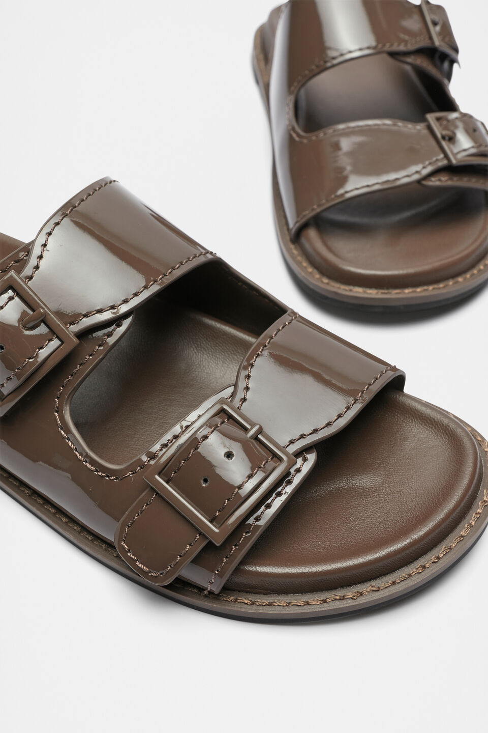 Eloise Patent Slide  Affogato