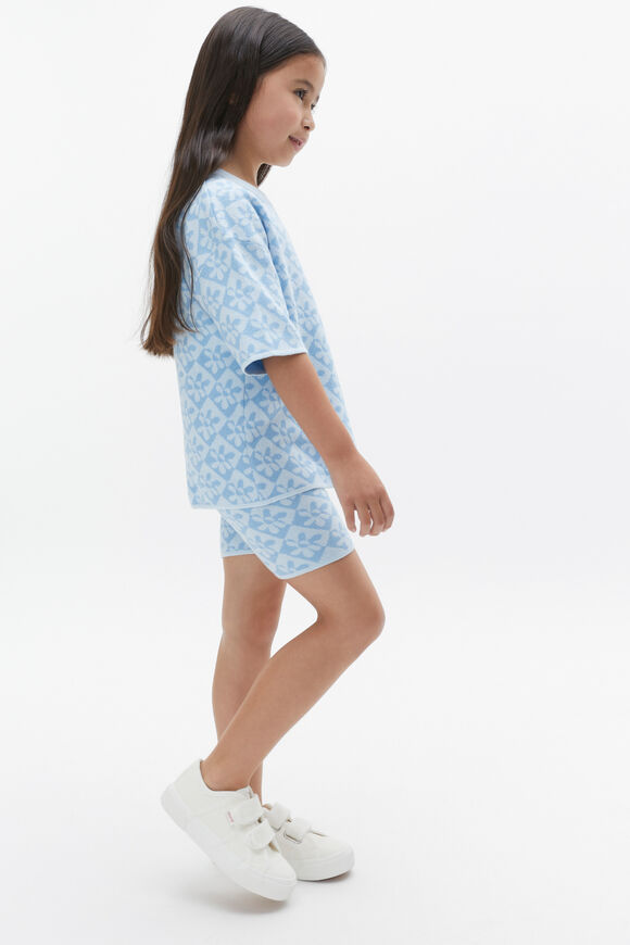 Knit Bike Short  Dove Blue  hi-res