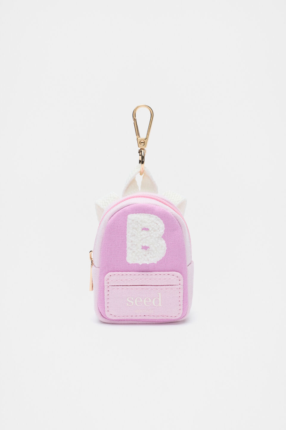 Mini Backpack Initial Keyring  B