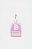 Mini Backpack Initial Keyring  B  hi-res