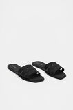 Woven Moulded Slide  Black  hi-res