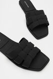 Woven Moulded Slide  Black  hi-res