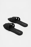 Woven Moulded Slide  Black  hi-res
