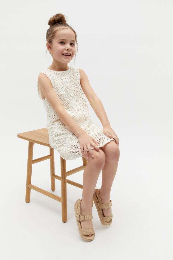 Flower Crochet Dress  Milk  hi-res