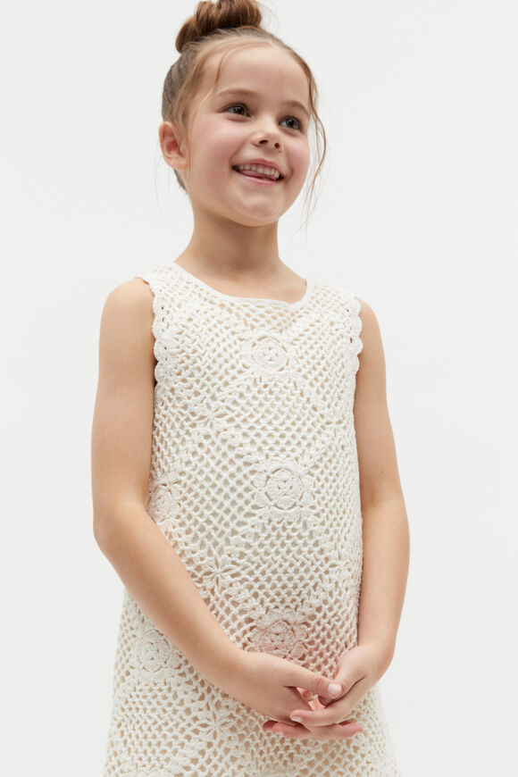 Flower Crochet Dress  Milk  hi-res
