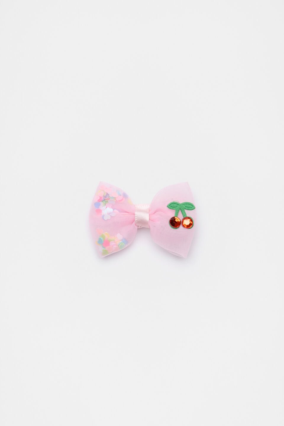 Mini Shaker Bow Duck Clip  Candy Pink