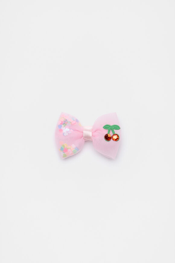 Mini Shaker Bow Duck Clip  Candy Pink  hi-res
