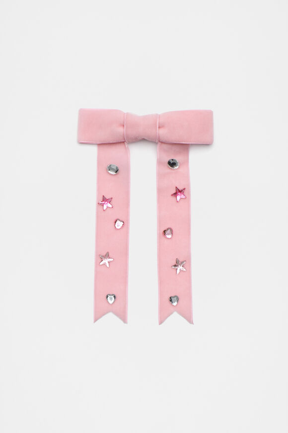Extra Large Velvet Bow  Candy Pink  hi-res