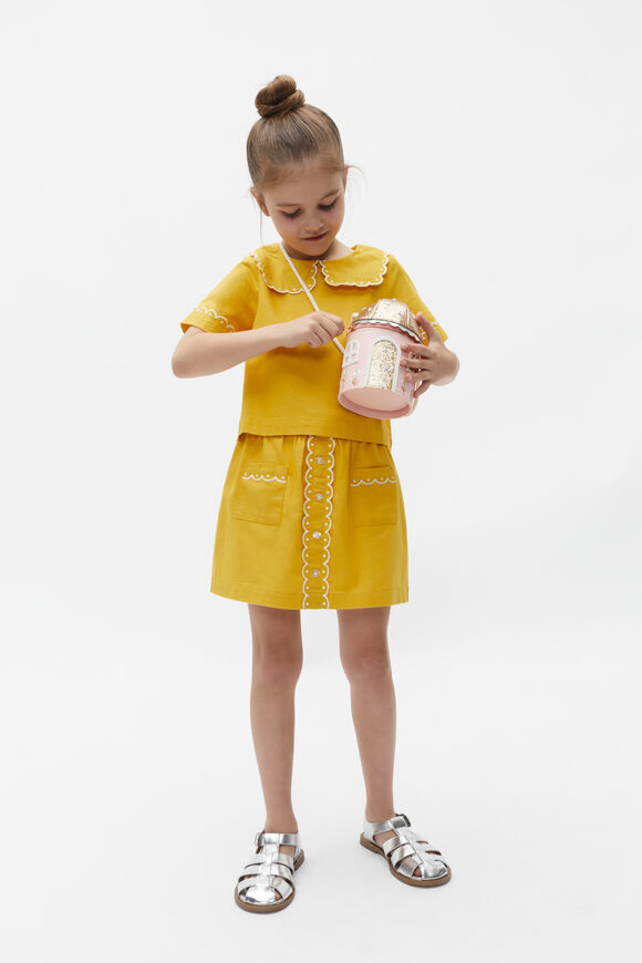 Scallop Collar Top  Sundaze  hi-res