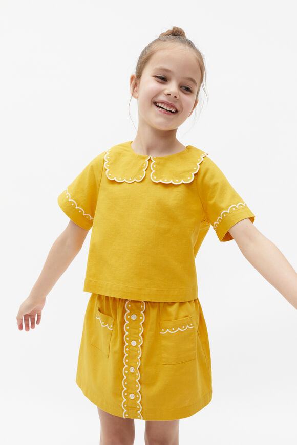 Scallop Collar Top  Sundaze  hi-res