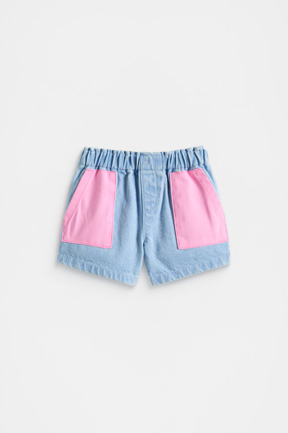Pocket Denim Short  Candy Pink  hi-res