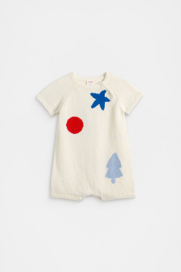 Xmas Knit Romper  Milk  hi-res