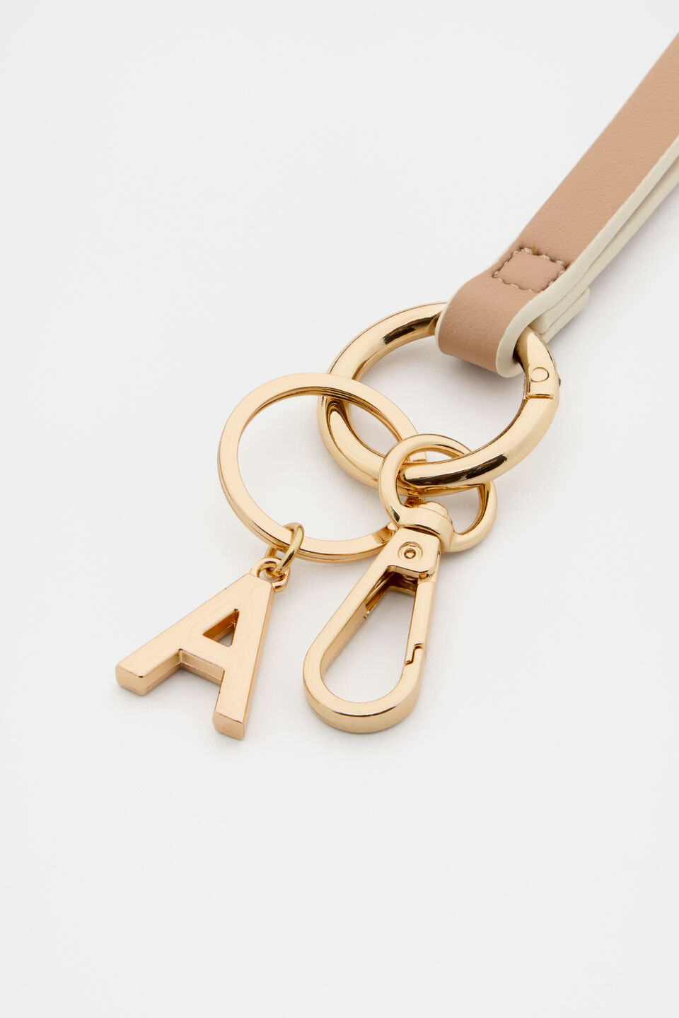 Soft Beige Wrist Letter Strap  A