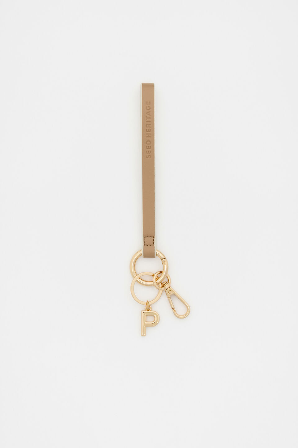 Soft Beige Wrist Letter Strap  P