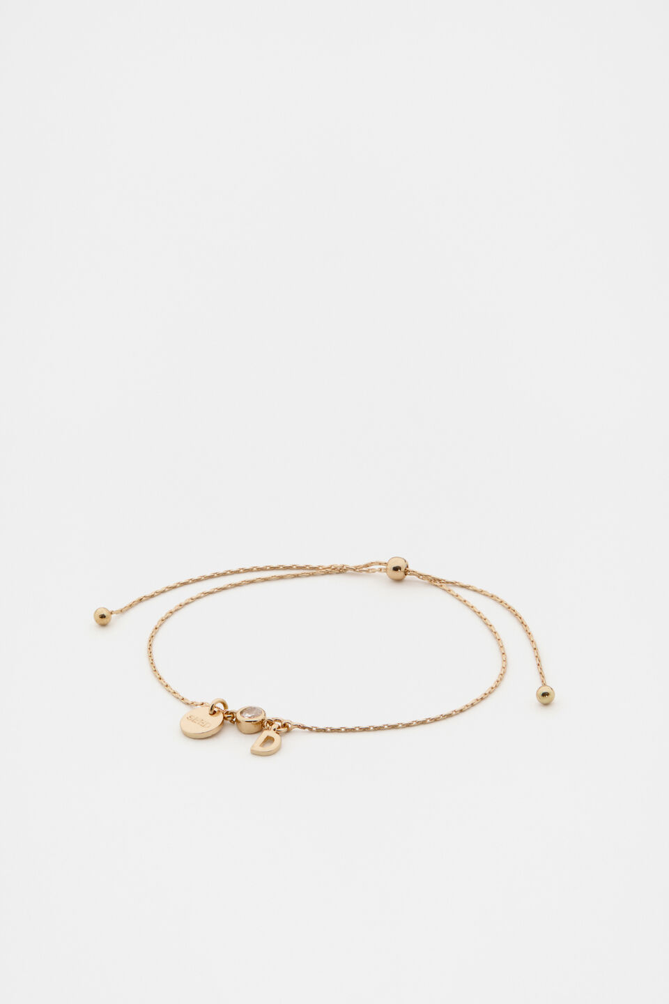 Micro Letter Toggle Bracelet  D
