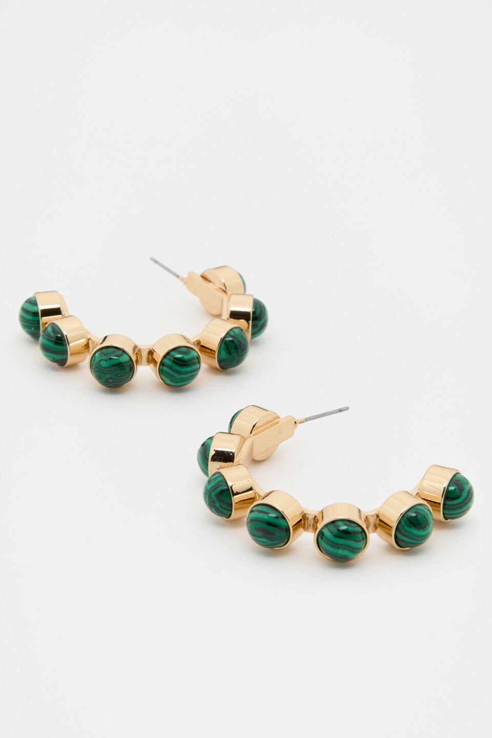 Stone Vintage Hoop  Green