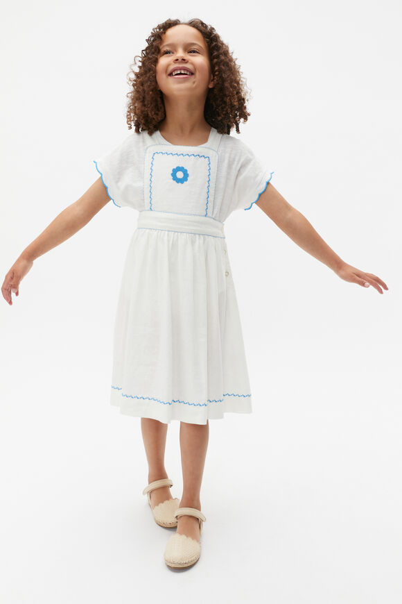Embroidered Apron Dress  Canvas  hi-res