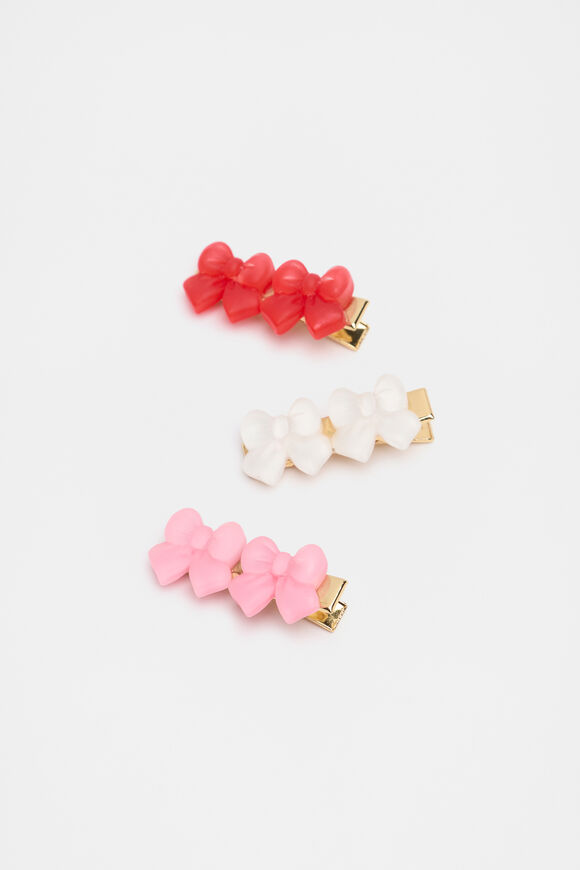 Bow Duck Clip Trio  Multi  hi-res