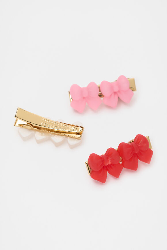 Bow Duck Clip Trio  Multi  hi-res