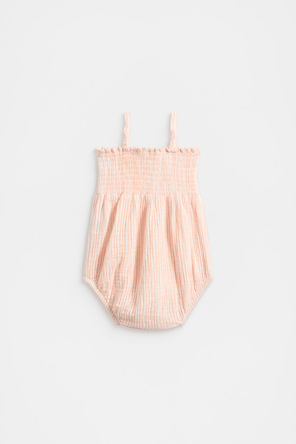 Stripe Romper  Coral Reef  hi-res