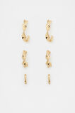 Twist Hoop Ear Pack  Gold  hi-res