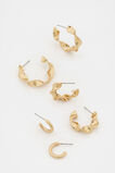 Twist Hoop Ear Pack  Gold  hi-res
