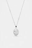 Pave Organic Pendant  Silver  hi-res