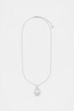 Pave Organic Pendant  Silver  hi-res
