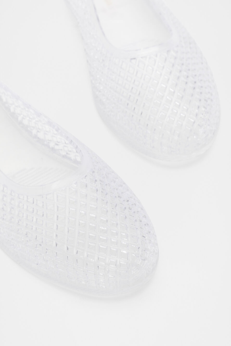 Caged Jelly Ballet Flat  Clear