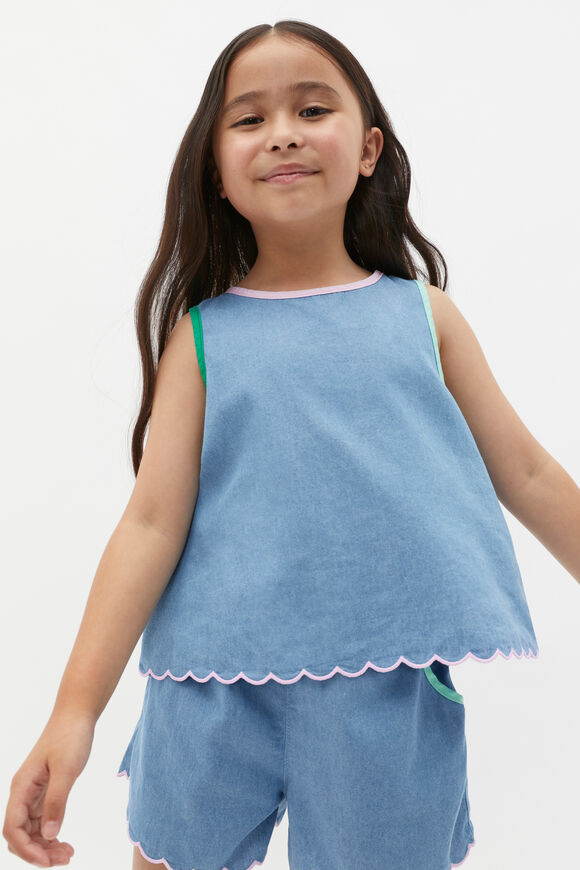 Chambray Top  Chambray  hi-res