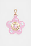 Flower Initial Keyring  O  hi-res