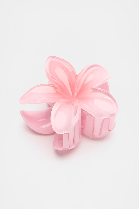 Hibiscus Claw Clip  Pink  hi-res