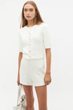 Textured Knit Cropped Cardi  Cloud Cream  hi-res