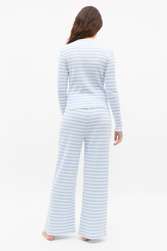 Stripe Waffle Pyjama  Blue Jay  hi-res