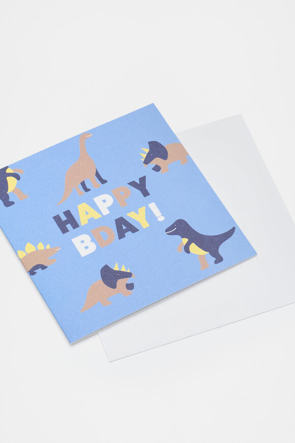 Happy Birthday Dinosaur Card  Multi  hi-res