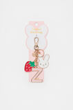 Bunny Initial Charm Keyring  Z  hi-res
