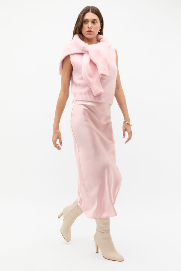 Lofty V Neck Vest  Rose Petal Marle  hi-res