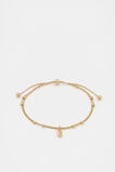 Gold Letter Chains Bracelet  E  hi-res