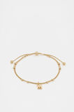 Gold Letter Chains Bracelet  M  hi-res