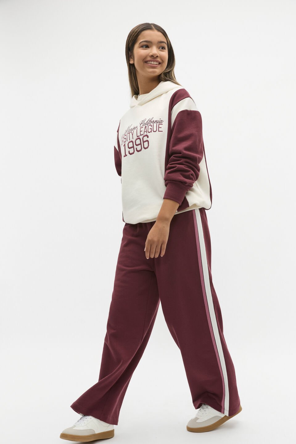 Varsity Hoodie  Deep Berry