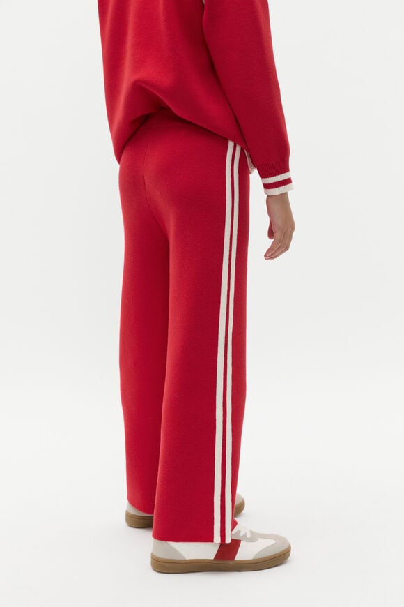 Sporty Knit Pant  Chilli Red  hi-res