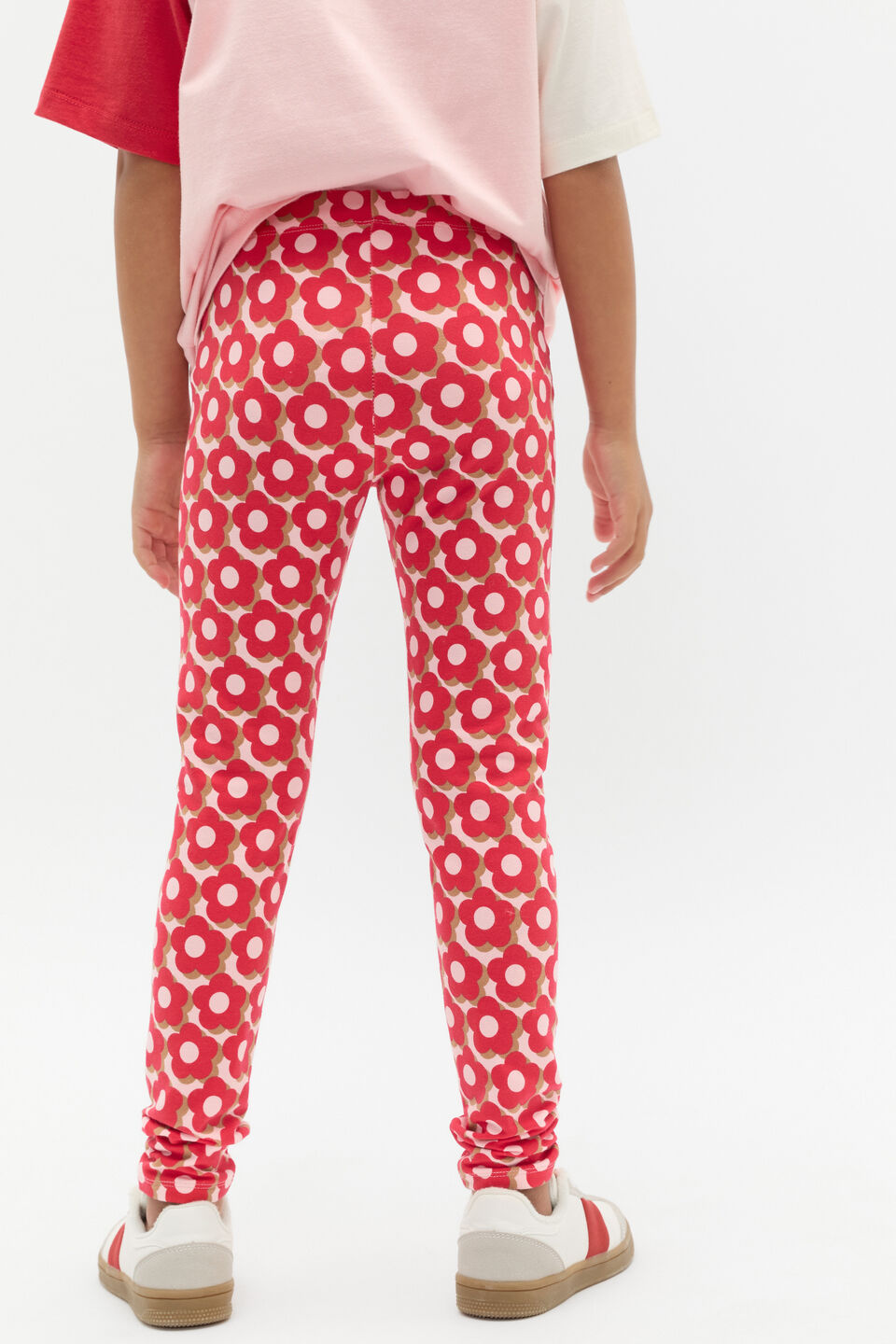 Flower Legging  Chilli Red