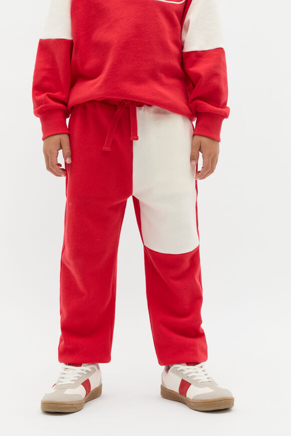 Colourblock Track Pant  Chilli Red  hi-res