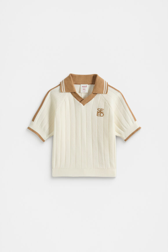 Knit Polo  Classic Cream  hi-res