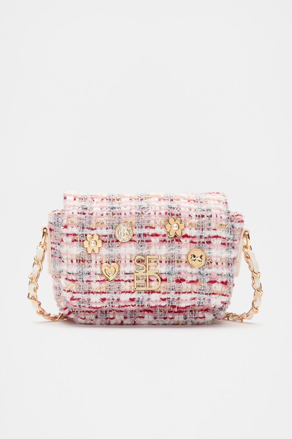 Coin Charm Tweed Bag  Multi