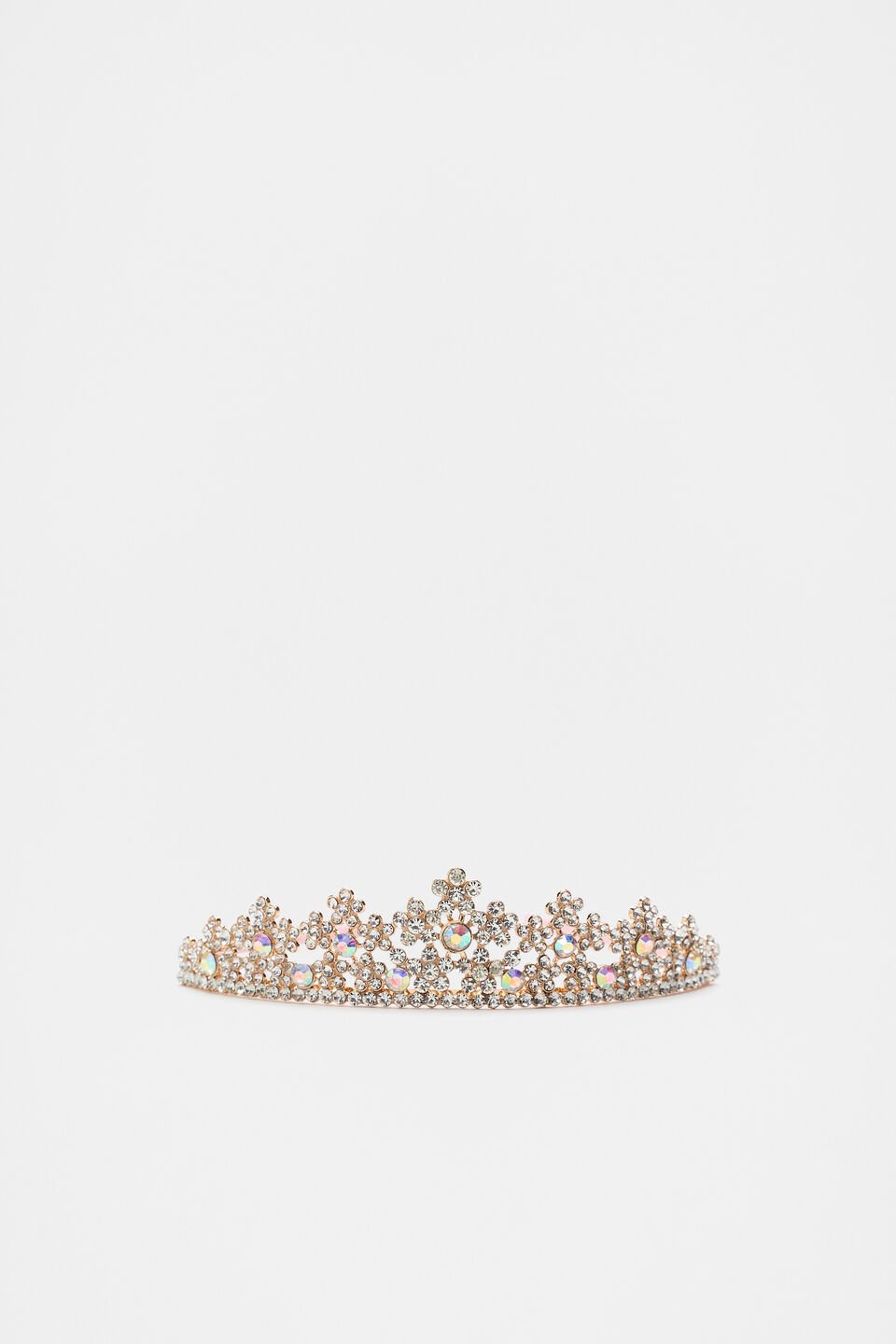 Snowflake Crystal Tiara  Rose Petal