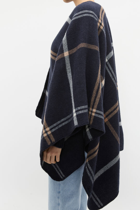 Check Poncho  Twilight Blue  hi-res