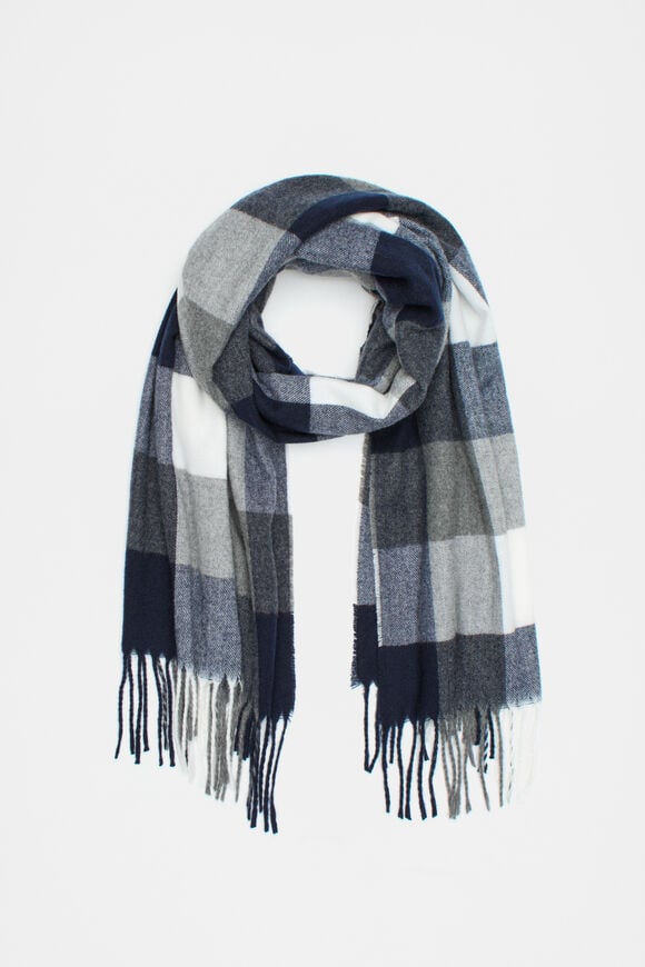 Check Scarf  Twilight Blue  hi-res