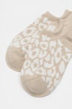 Ocelot Sneaker Sock  Light Cookie  hi-res